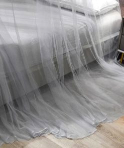 grey mosquito net