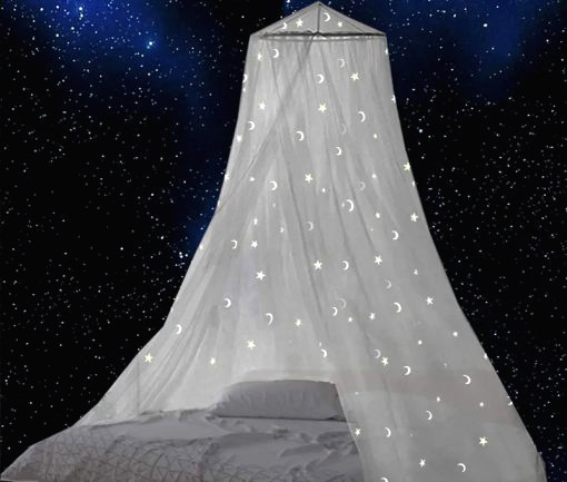 mosquito net bed canopy stars 2