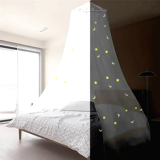 mosquito net bed canopy stars