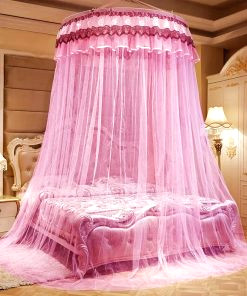 mosquito net double bed pink