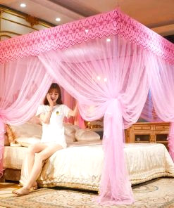 mosquito net four poster bed 4