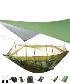 mosquito net hammock and tarpaulin 2