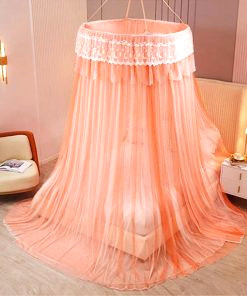 orange mosquito net