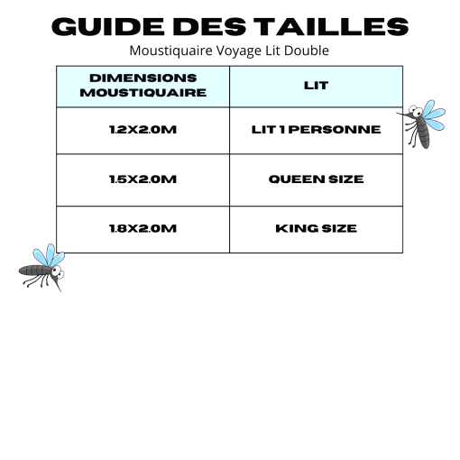 travel mosquito double bed